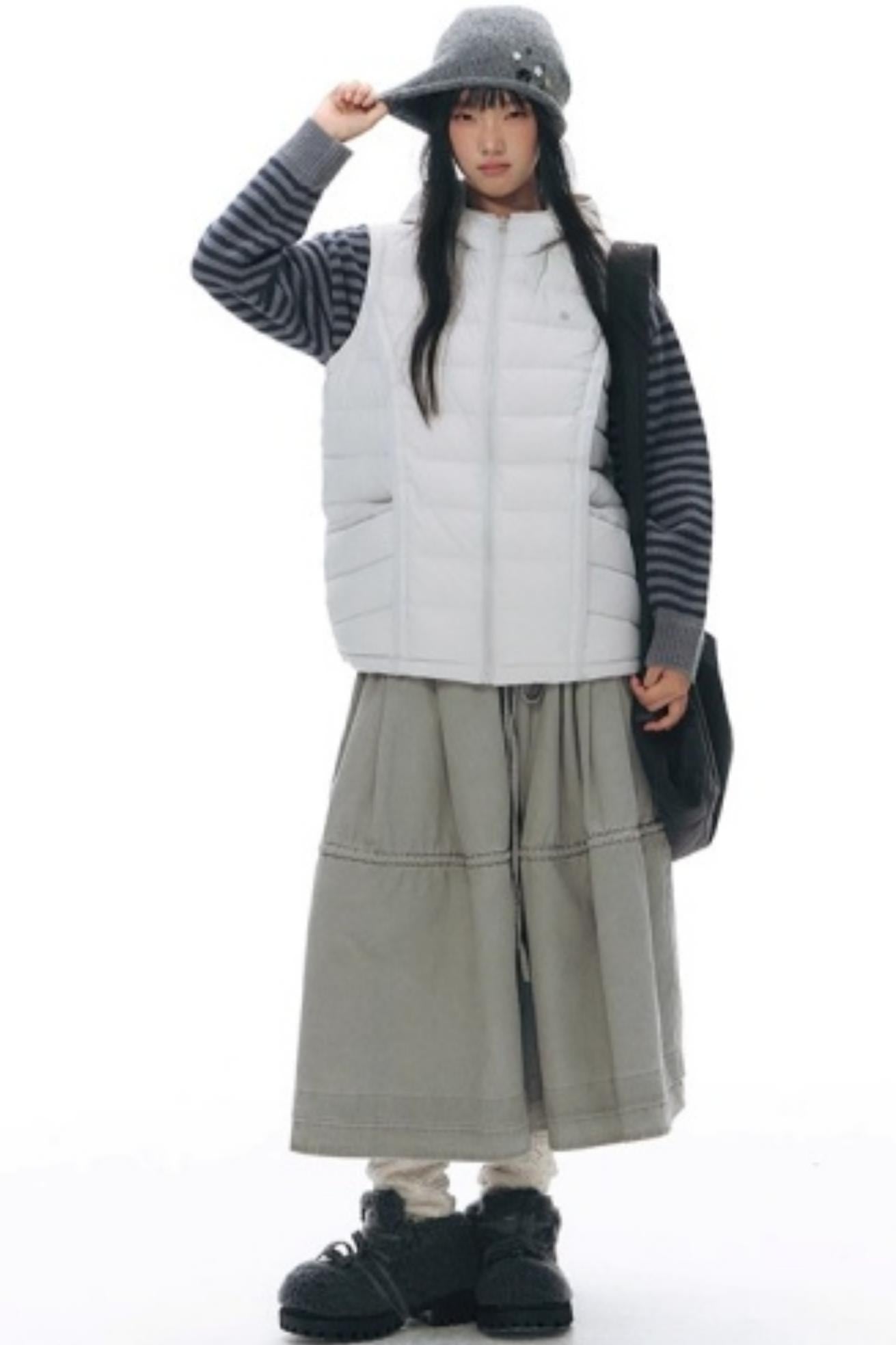 Handmade Gray Knit Beanie