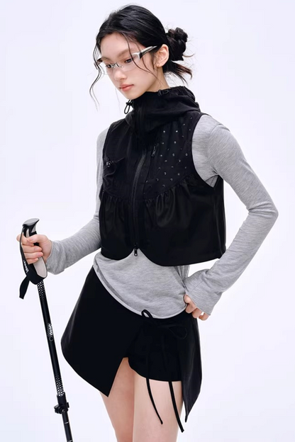 Side Slit Hip-Hugging Skirt Pants