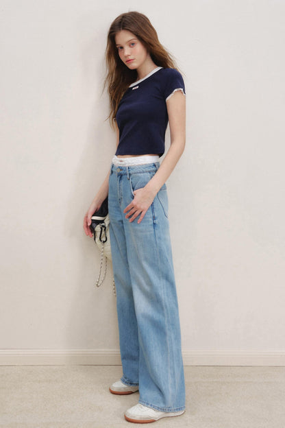 Lace Fusion Backless Top