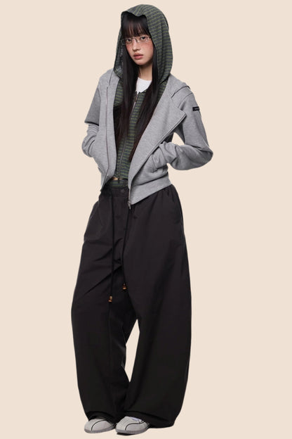 Cropped Patchwork Cardigan