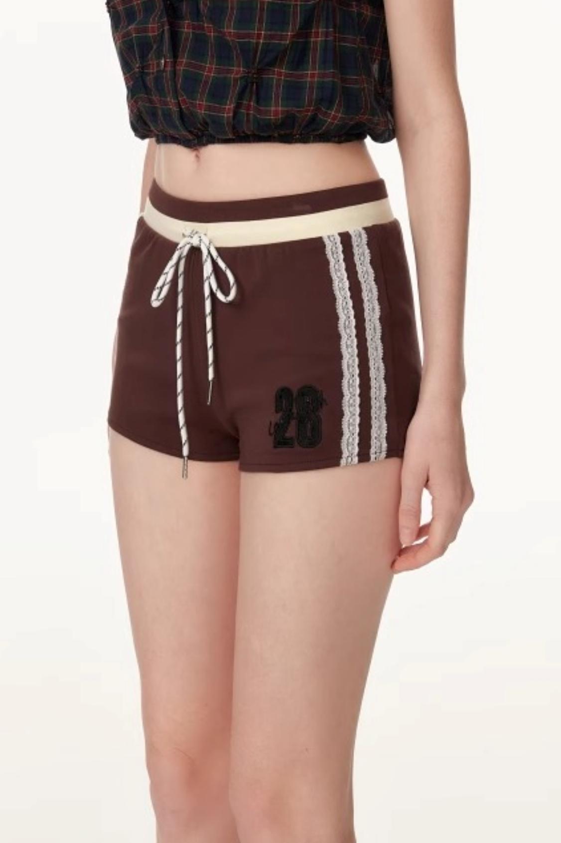 Embroidered College Shorts
