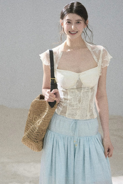 Lace Moonlit Rose Top