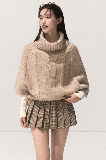 Throbbing Campus Lovers Woolen Skirt