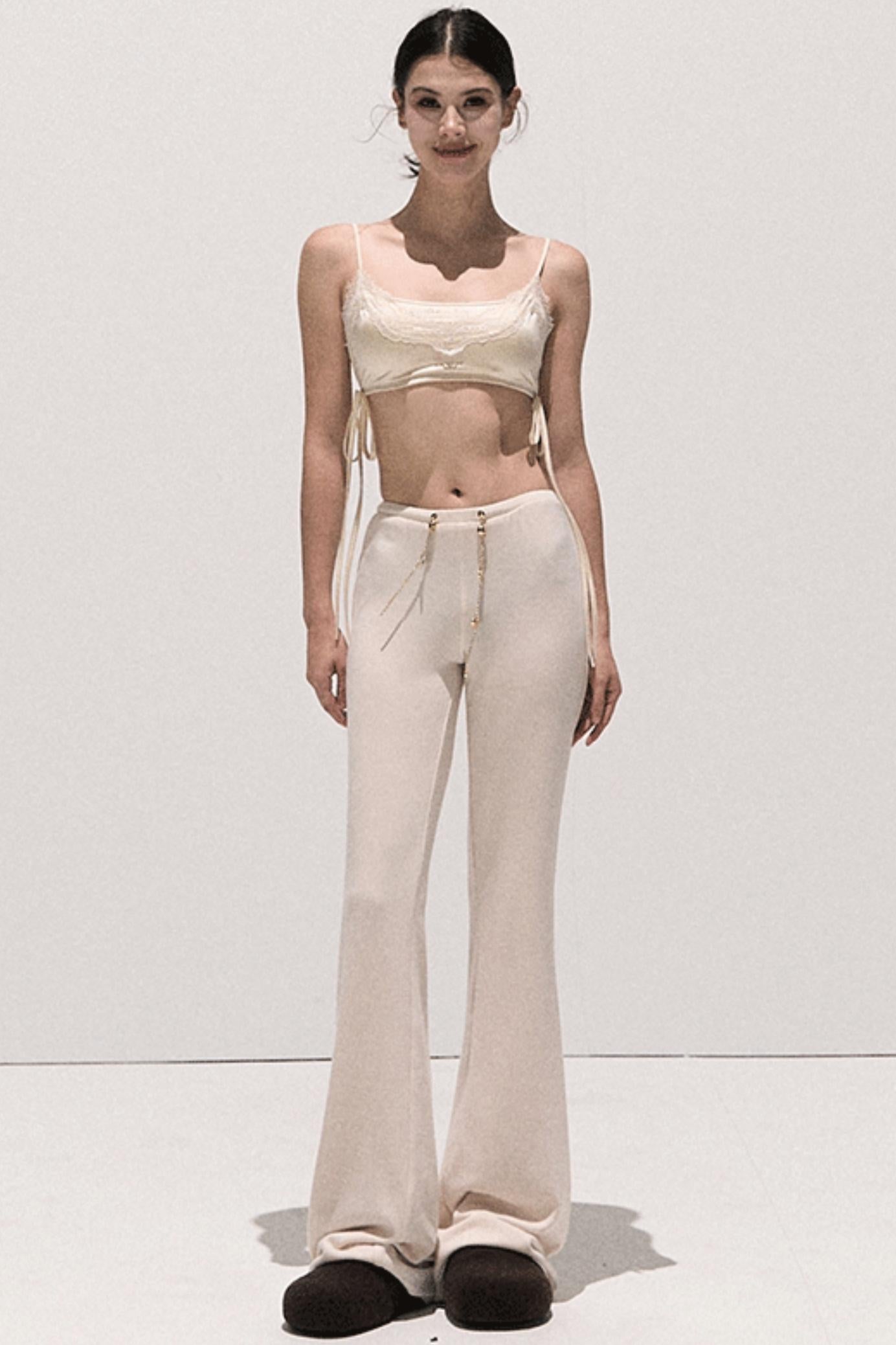 Soft Crewneck Knitwear Trouser Set-Up