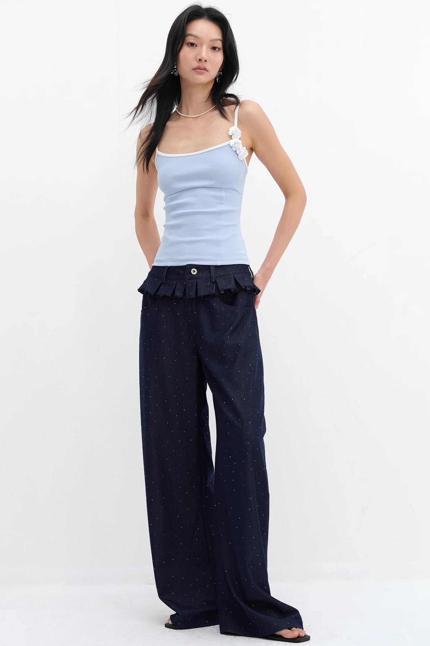 Sequin Wrap Camisole