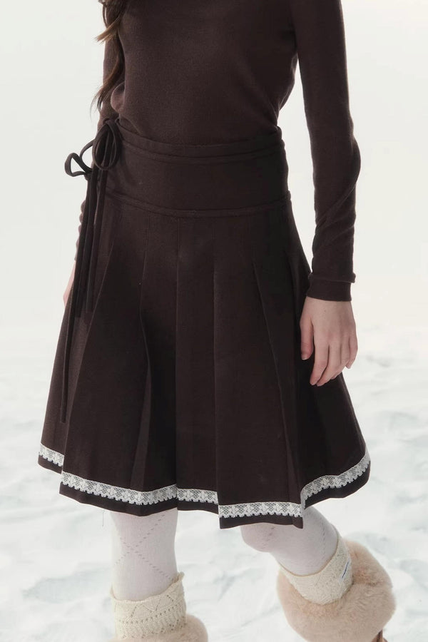 Late Love Letter Woolen Skirt