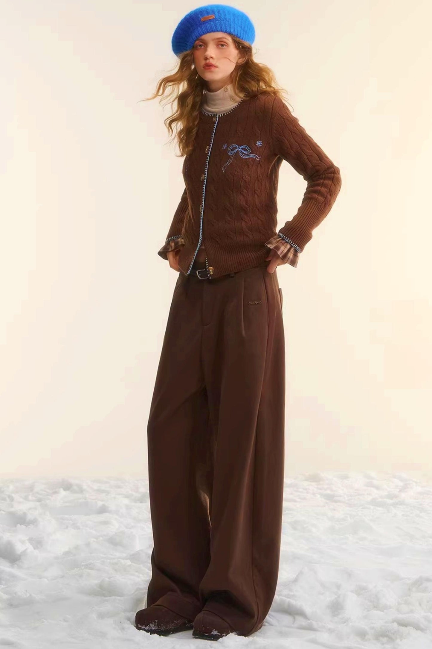 Rice Bead Embroidery Cardigan