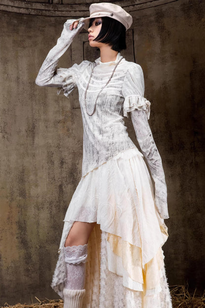 Gestricktes Oberteil im Palast-Stil