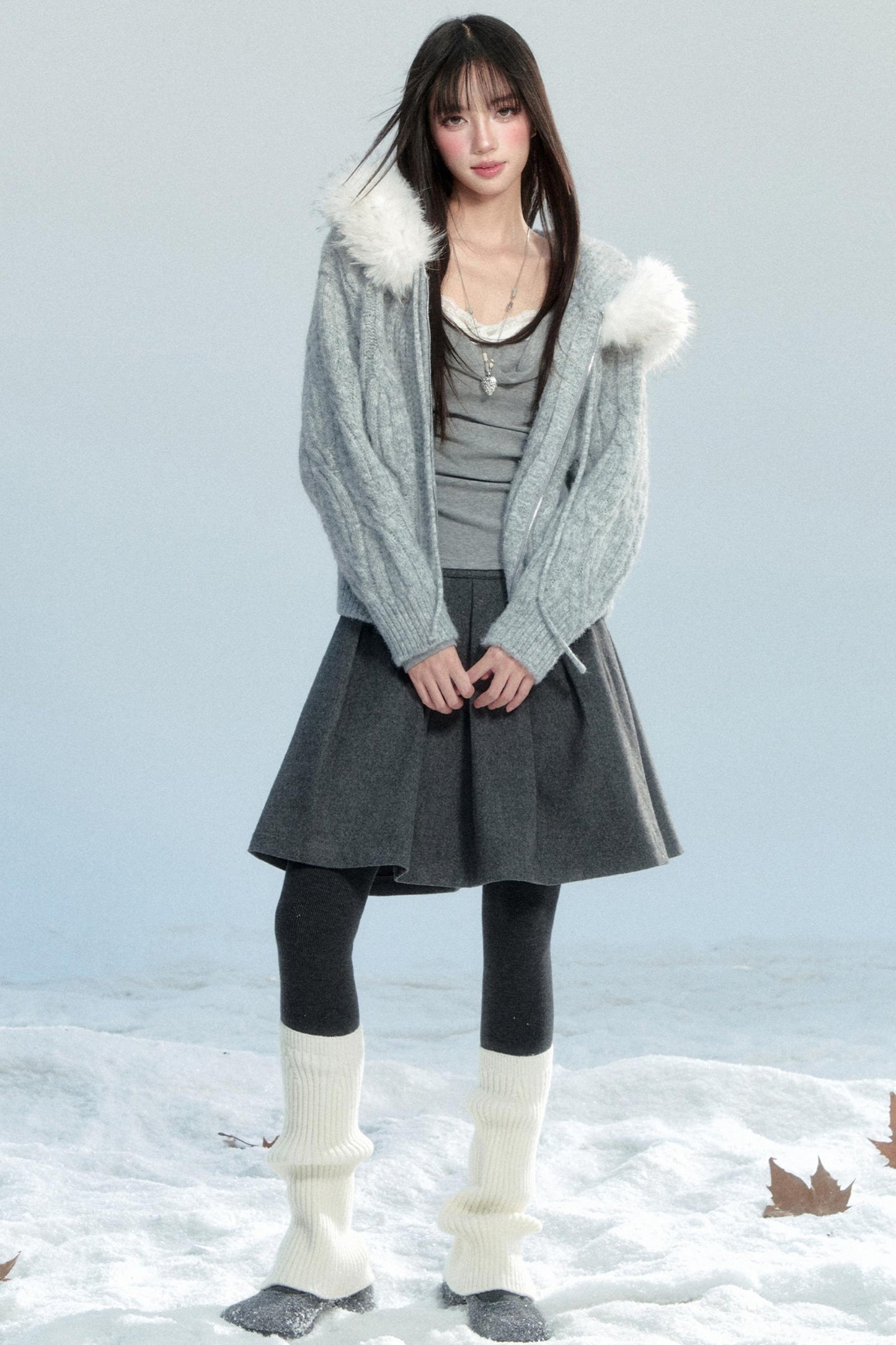 Alpaca Fur Blend Coat