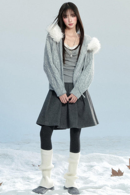 Alpaca Fur Blend Coat