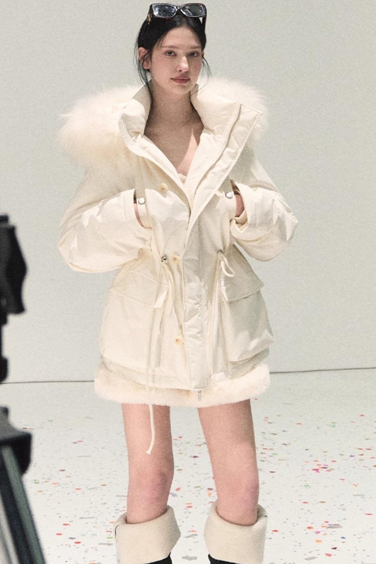 Snowfall Lace Knitted Dress