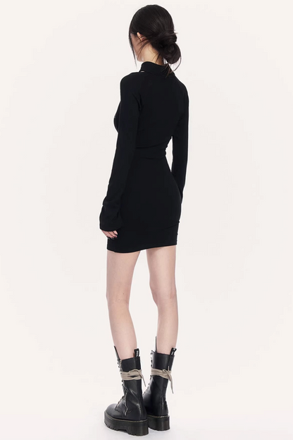 Halter Neck Printed Bodycon Dress