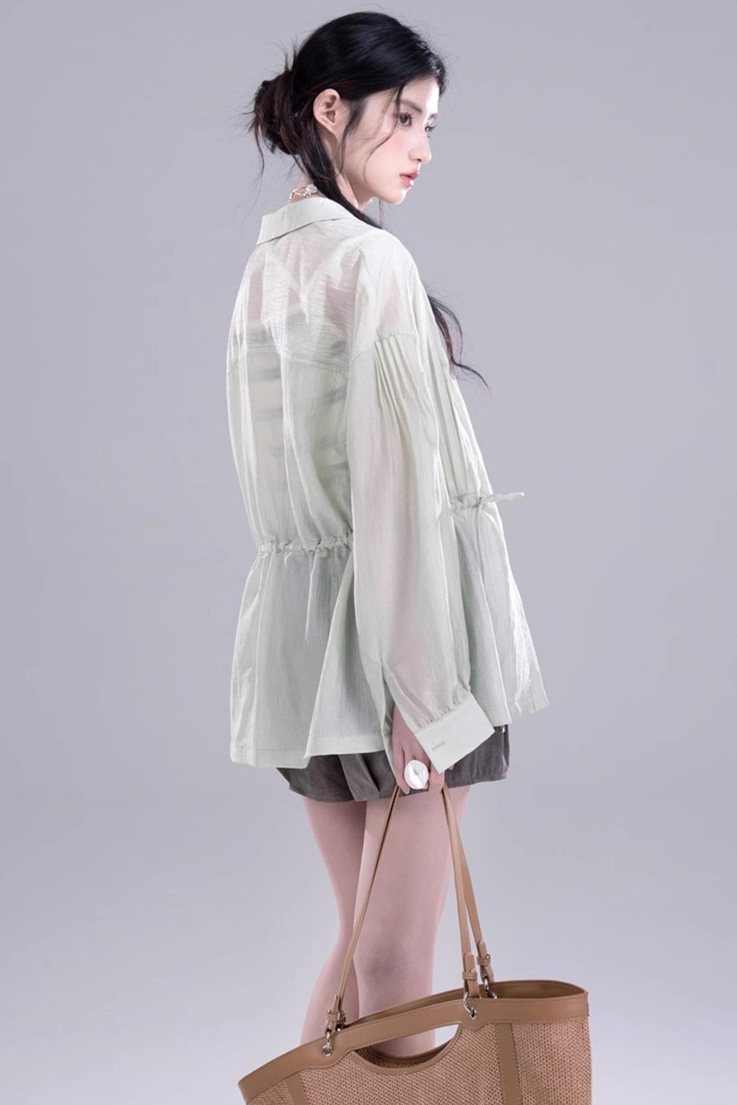 Breezy Glossy Tunic Shirt
