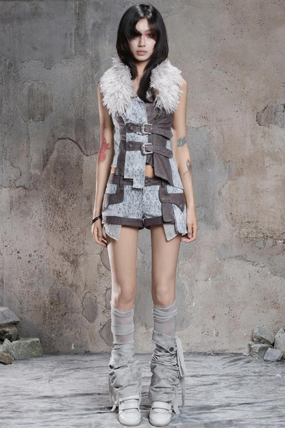 Retro Industrial Bandeau Top