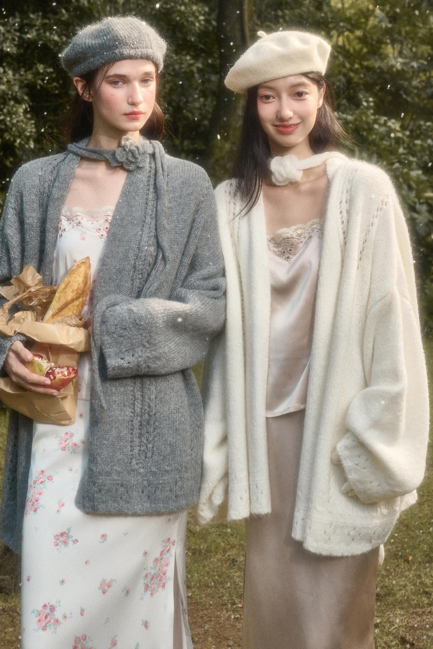 Fluffy Wool Long Cardigan