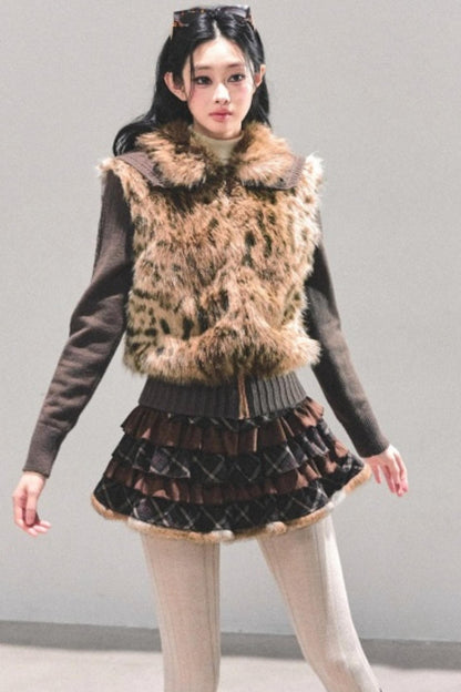 Eco-Friendly Fur Knit Coat