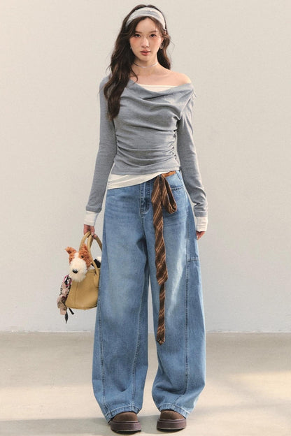 Swing Slim Fit Patchwork T-Shirt