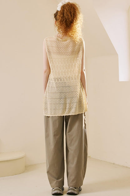 Chic Crochet Knit Top