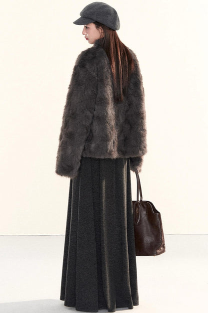 Elegant Knitted A-Line Skirt