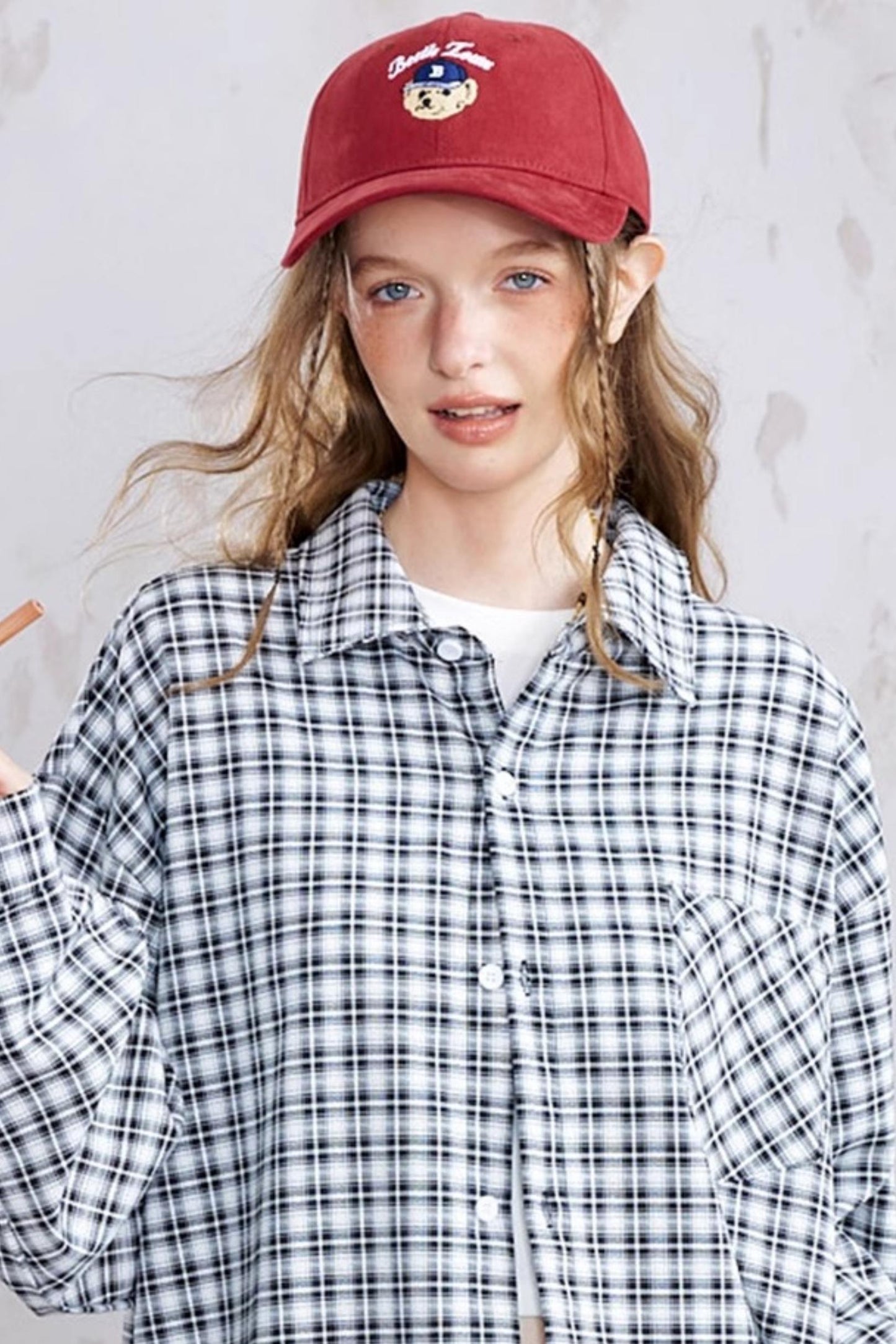 Bear Wide-Brim Baseball Cap