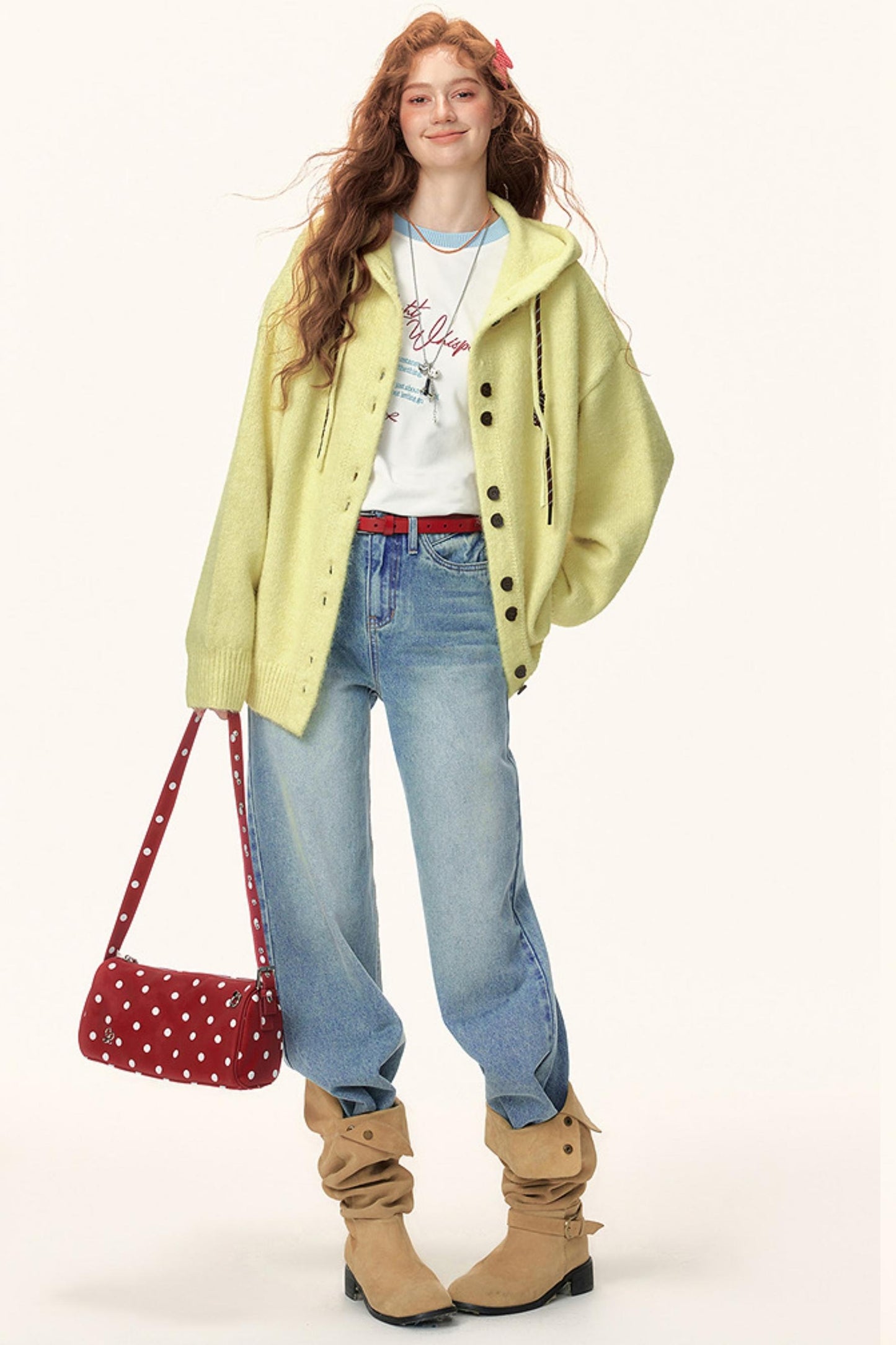 Hooded Knitwear Jacket