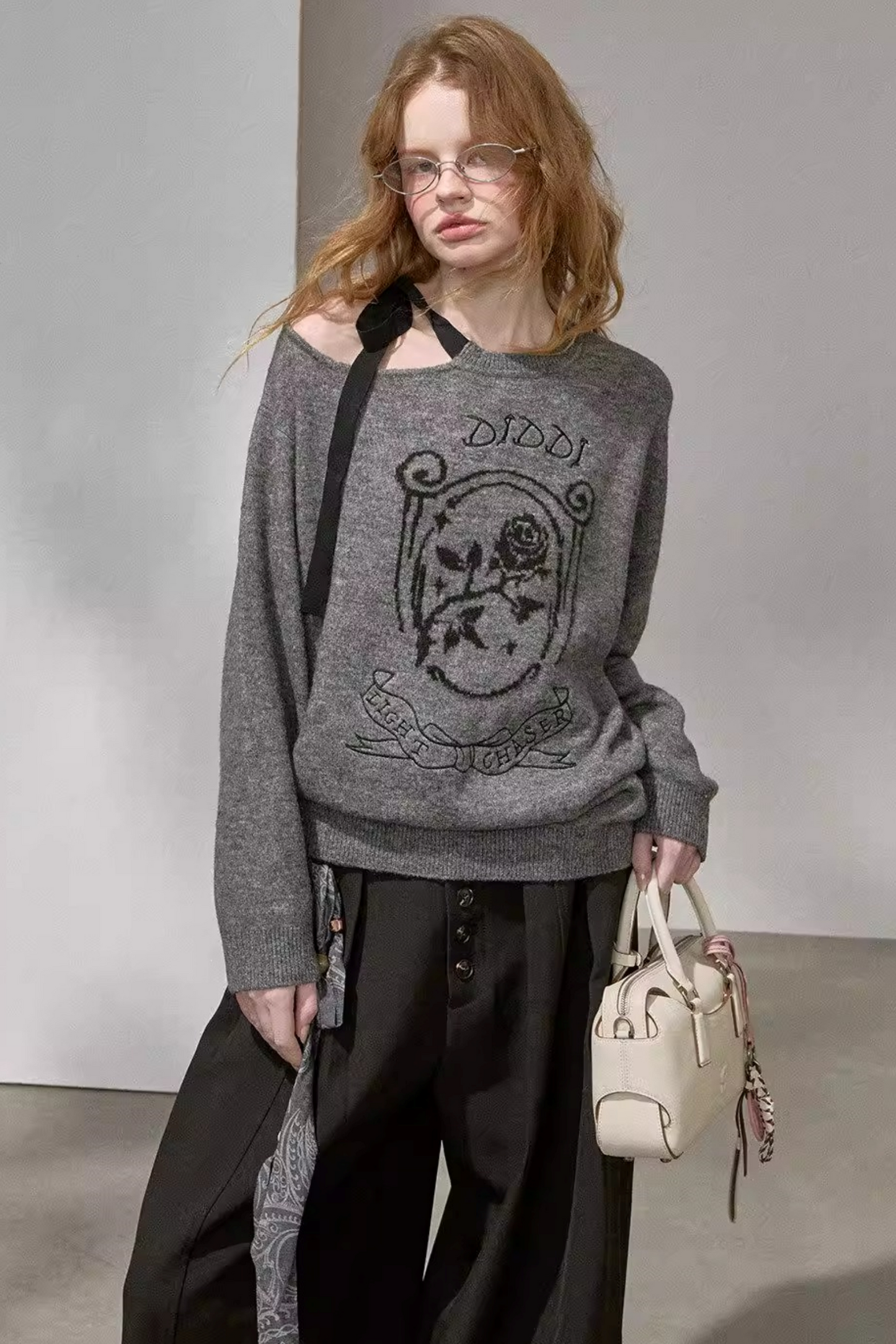 Knitted Two-Piece Sweater Pants Set