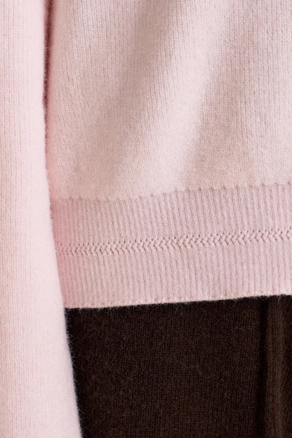 Rose Wool Hooded Knit Set-Up