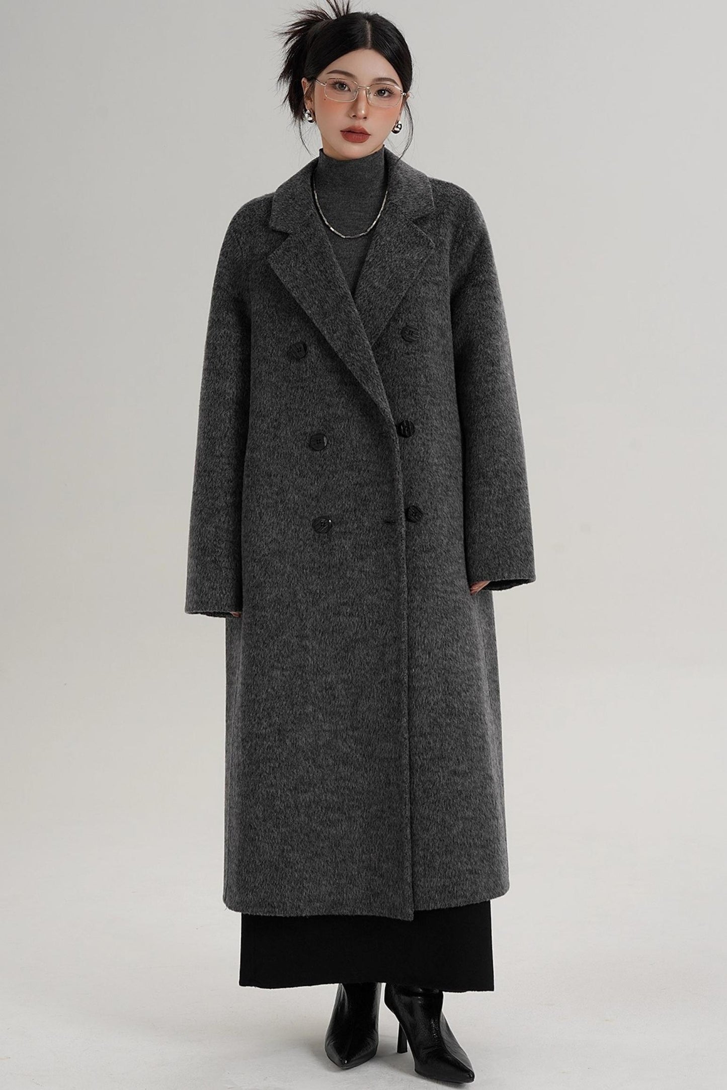 Textured Wool Suit Coat