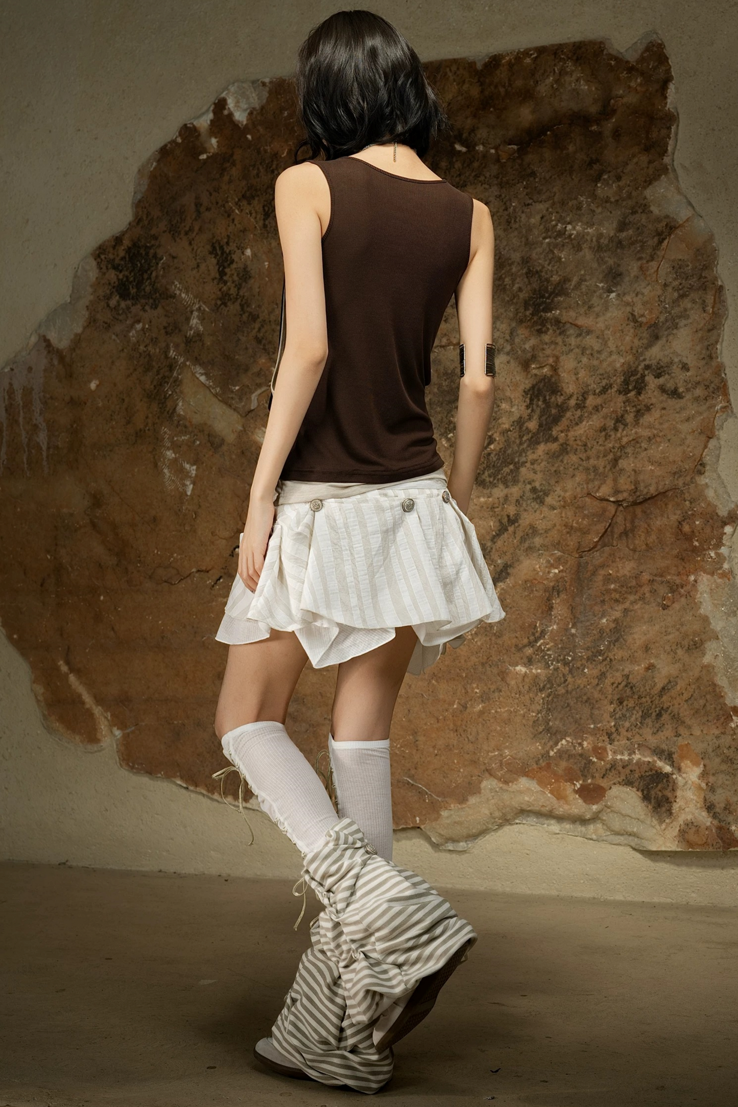 Asymmetrical Retro Vest