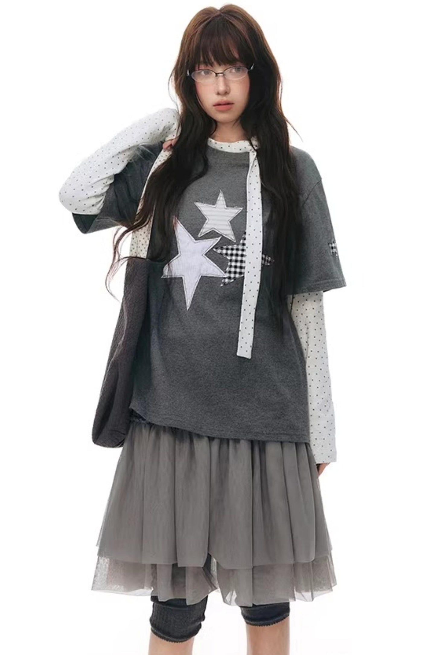Star Patch Embroidered T-Shirt