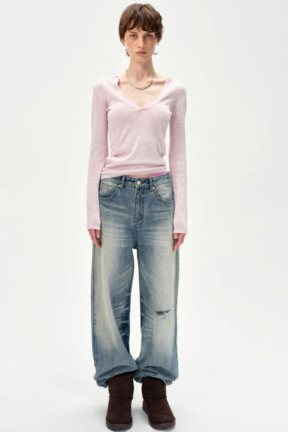 Glass Neck Knitted Base Top