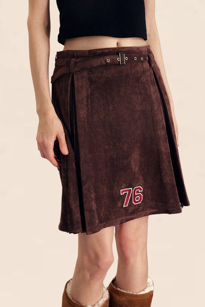 Autumn Retro High-Waist Skirt