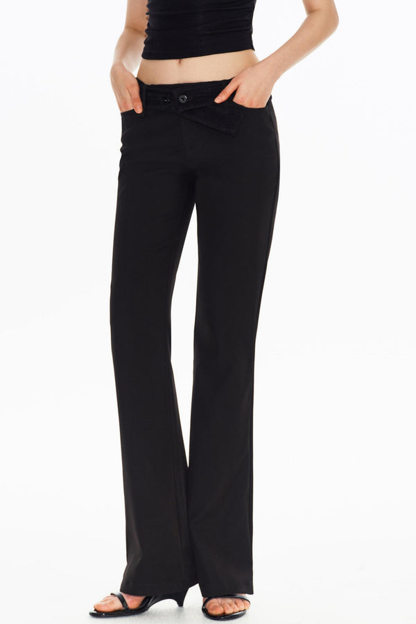 Laise Spliced Flared Pants