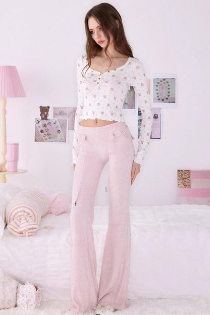 Knitted Bear Strap Matching Set