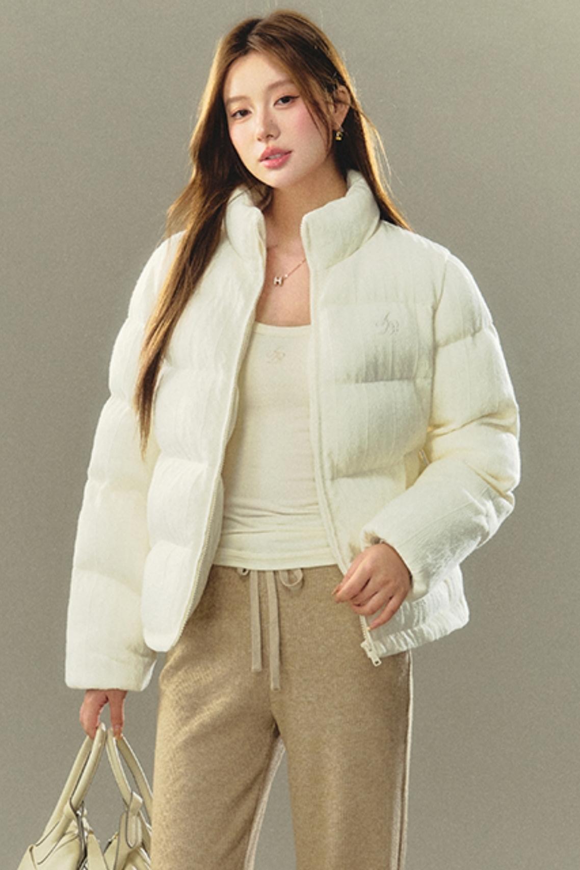 SIMPLE KNIT STRAIGHT COTTON COAT