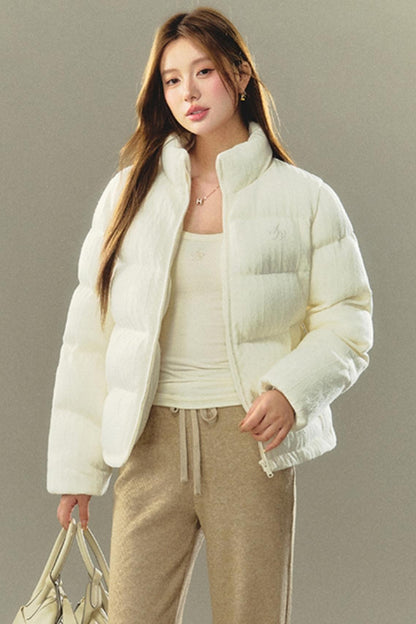 SIMPLE KNIT STRAIGHT COTTON COAT