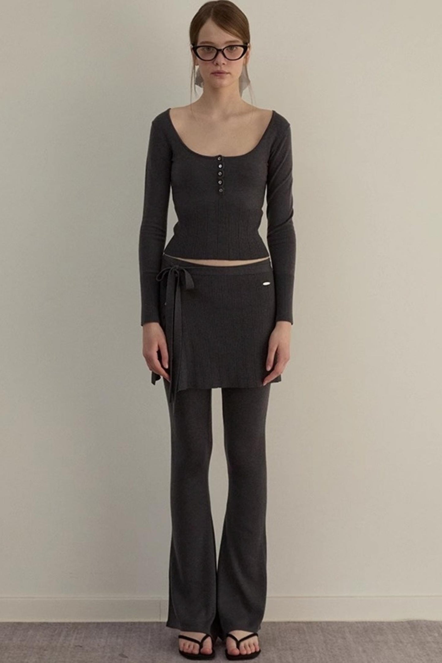 Dreamy Slim Trio Sweater Pants Set-Up