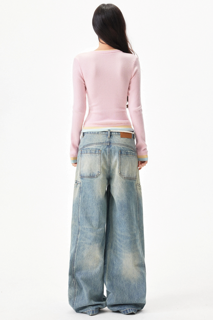 Distressed Denim Pants