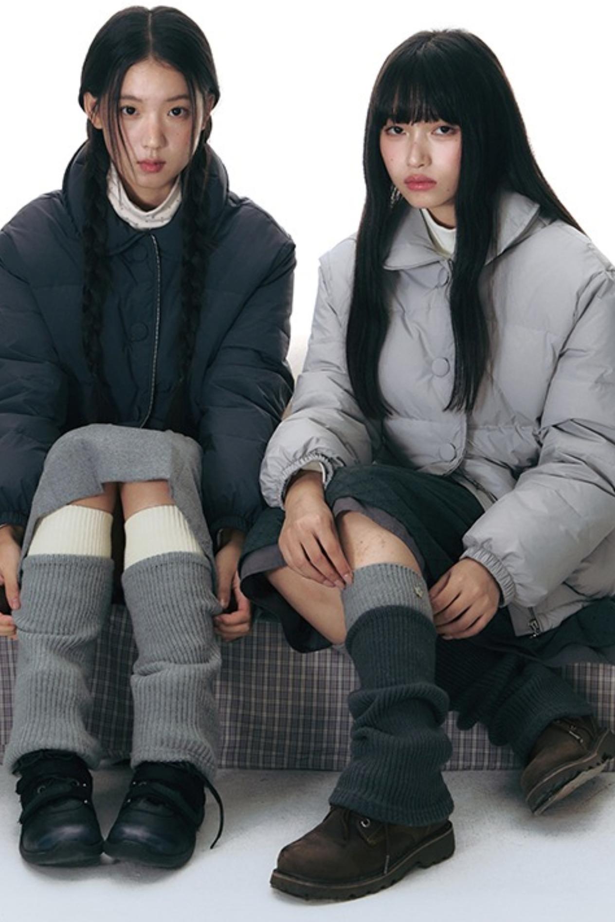 Mid-Leg Stacked Socks