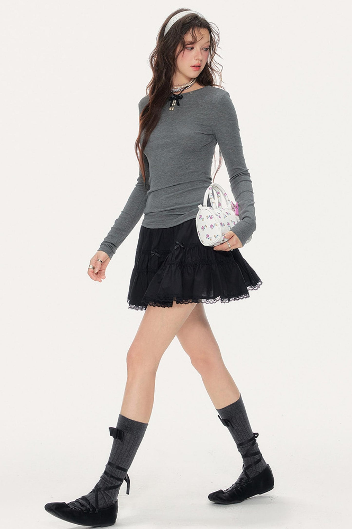 Sweet Spicy Cut-Out Long-Sleeved Shirt