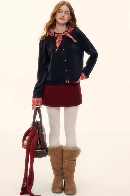 A-Linien-Rock aus Kunstwolle