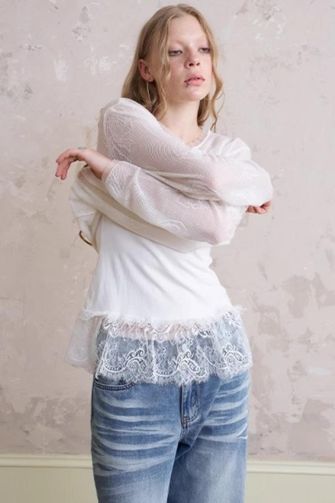 Summer Bear Knit Top