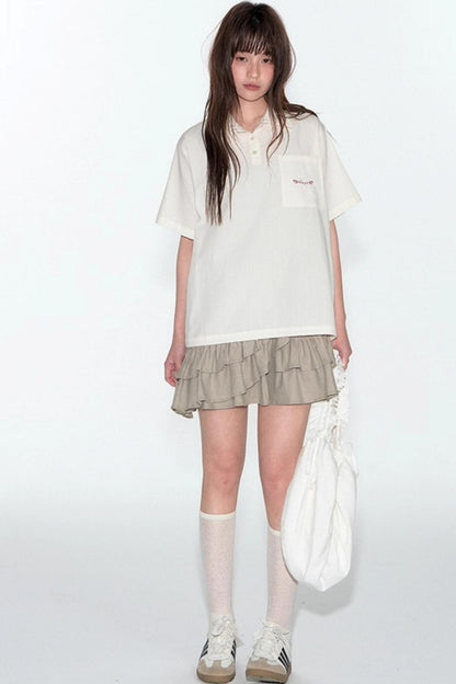 Summer Loose Polo Shirt