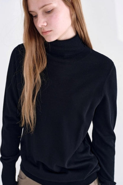 Luxury Wool Turtleneck Sweater