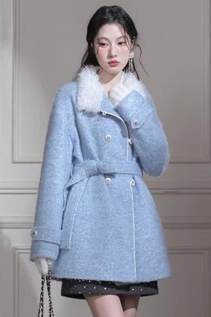 Blue Island Wool Coat