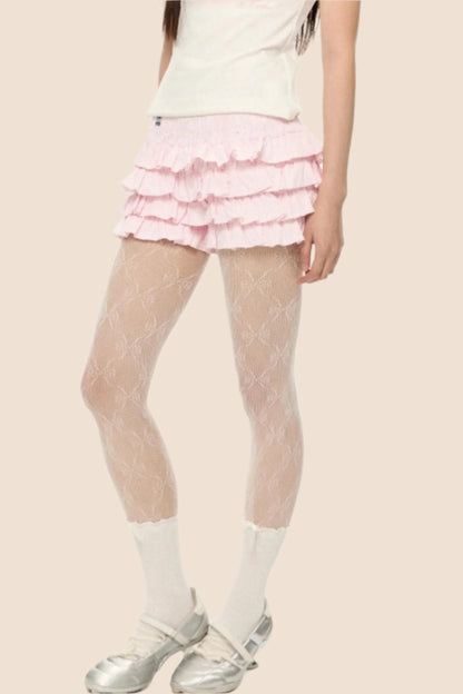 French Fluffy High-Waist Skirt