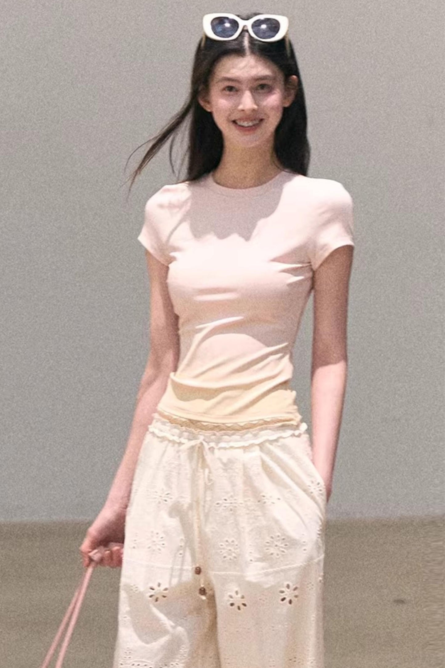 그라데이션 레이스 여름 탑