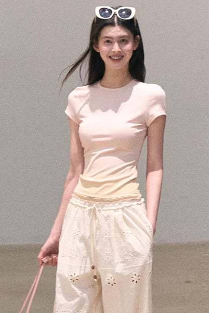 그라데이션 레이스 여름 탑