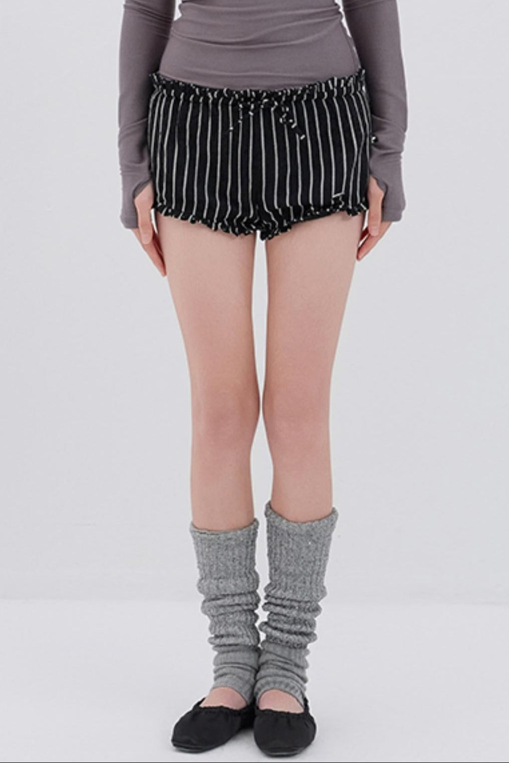 Soft Fleece Striped Pants