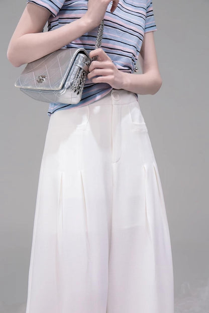 Chic Apricot Wide Leg Pants